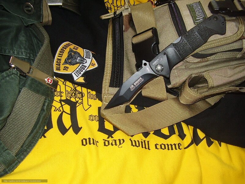 tactical gear and knife
