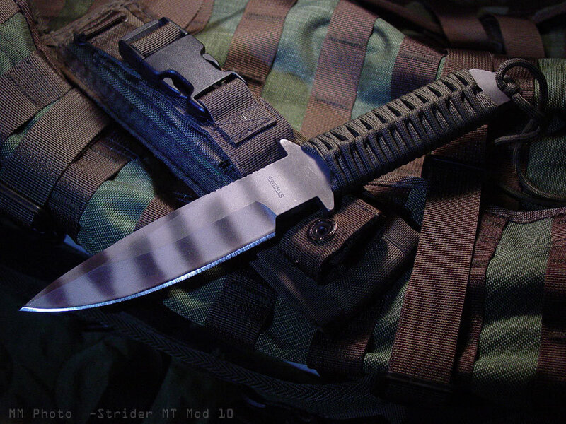 tactical knife on tactical gear