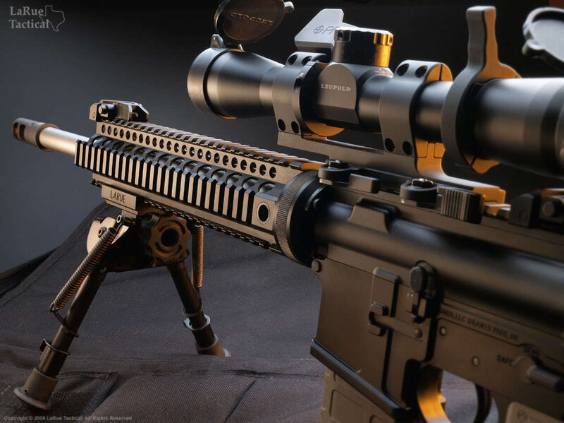tactical rifle with scope