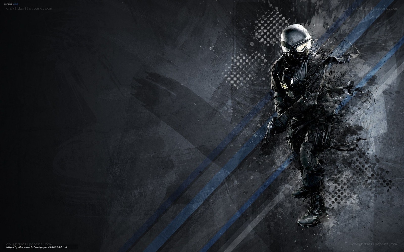tactical soldier in action
