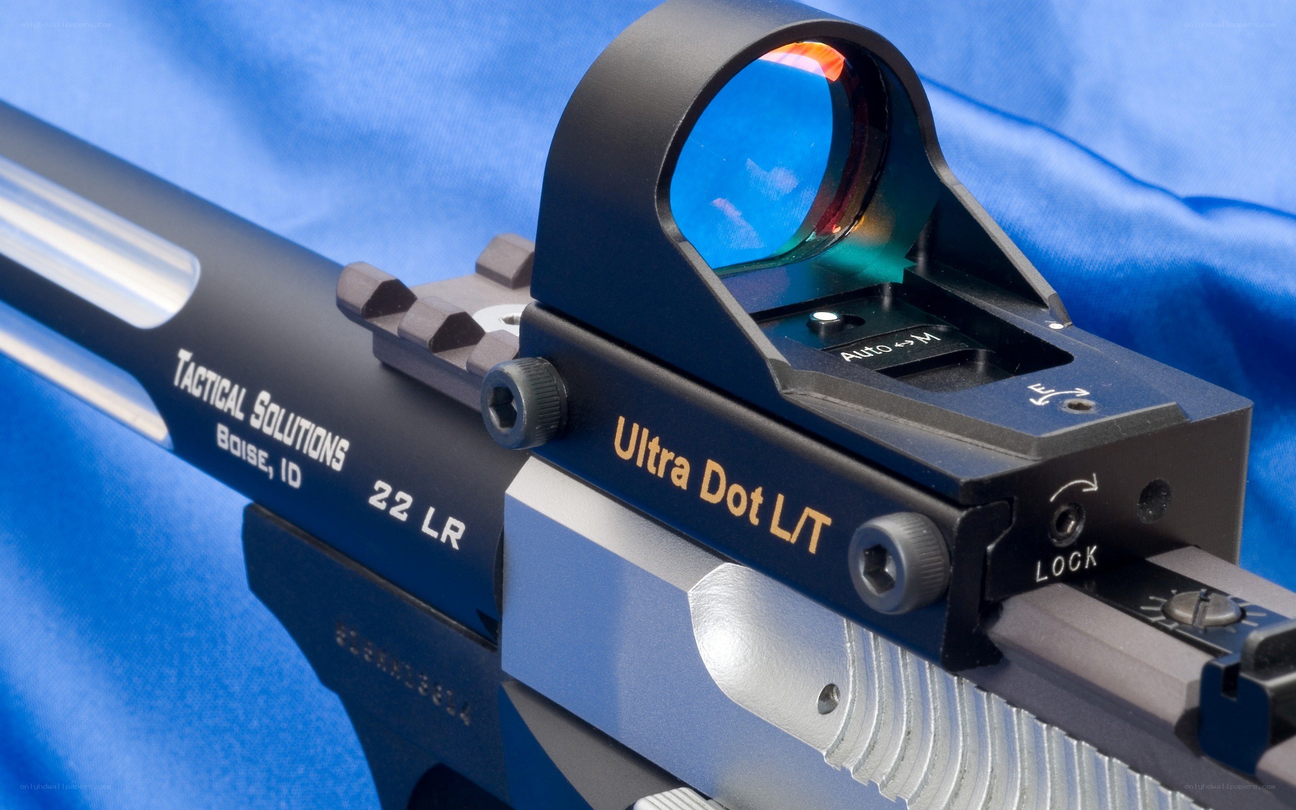 Tactical Solutions rifle with red dot sight
