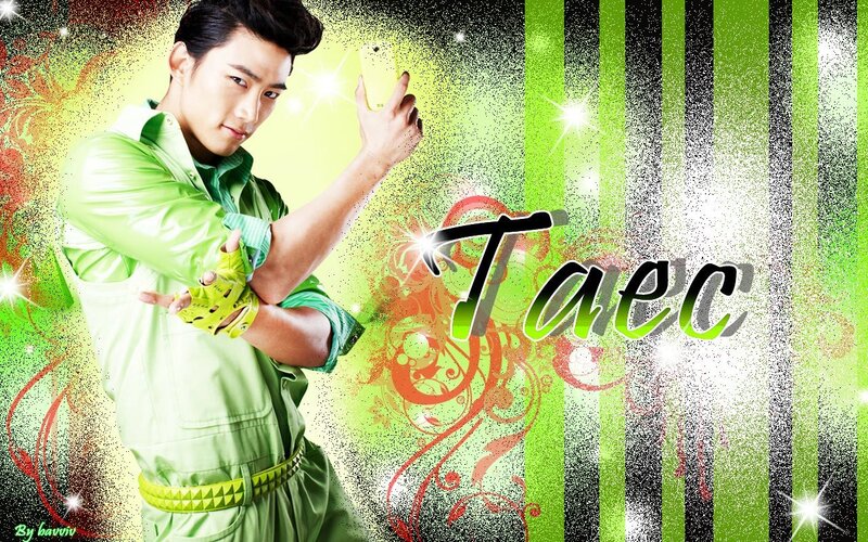 Taec in green outfit