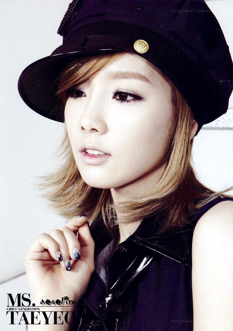Taeyeon in a black hat