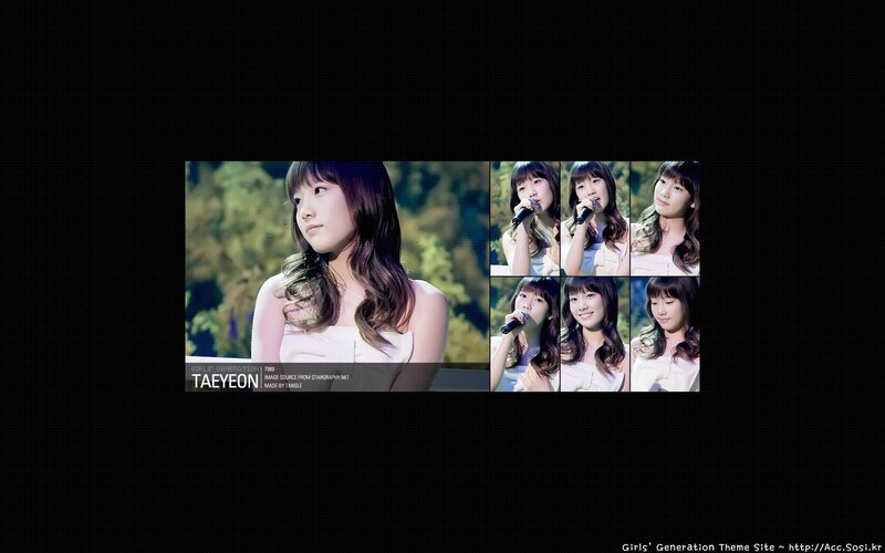 Taeyeon performing on stage