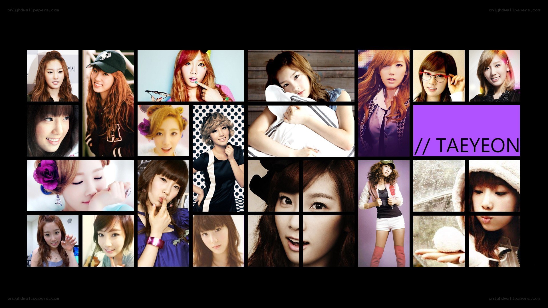 Taeyeon photo collage