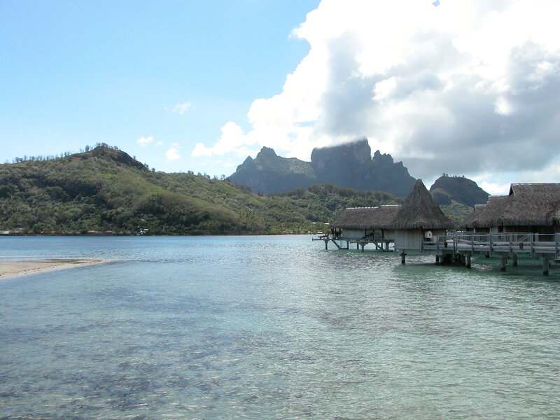 Tahitian overwater bungalows