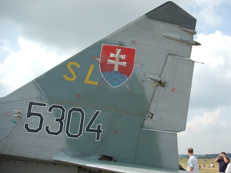 Tail of a Military Jet