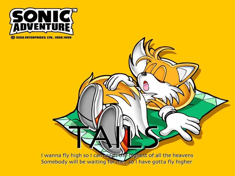 Tails Lying on a Mat