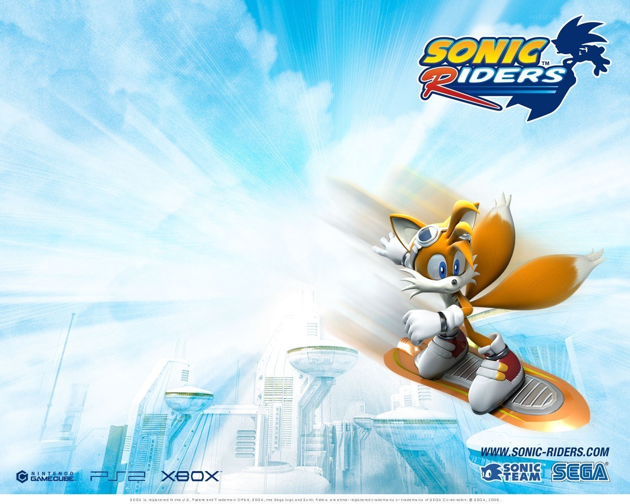 Tails on a hoverboard