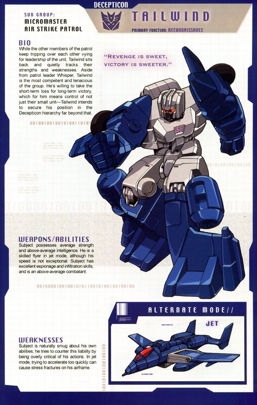 Tailwind Decepticon Profile