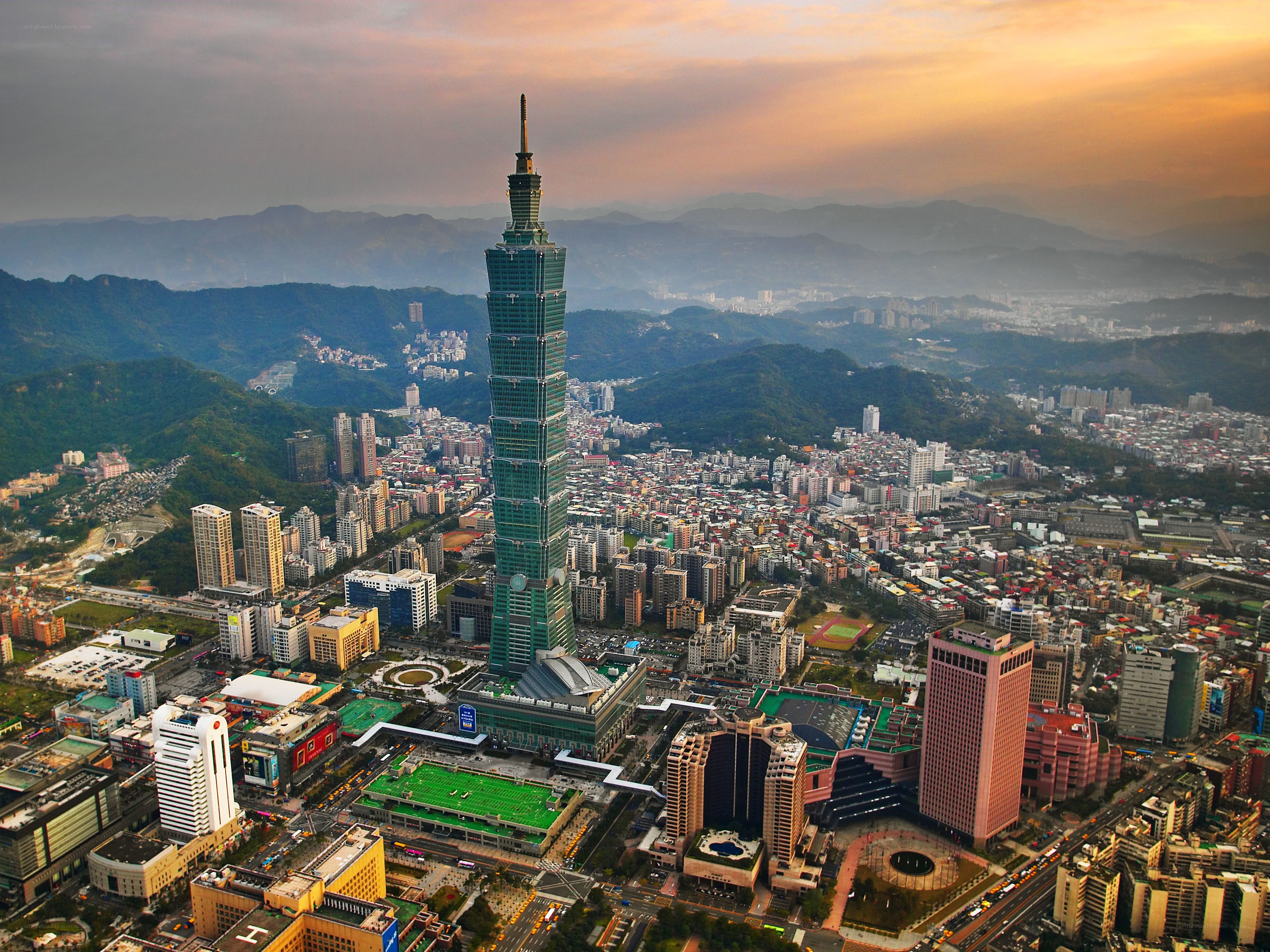 Taipei 101 and cityscape
