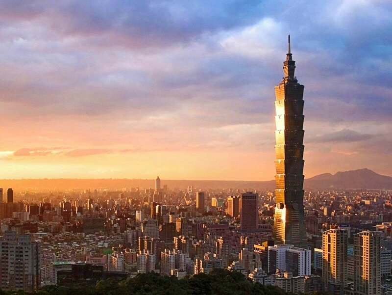 Taipei 101 Skyscraper — Orange