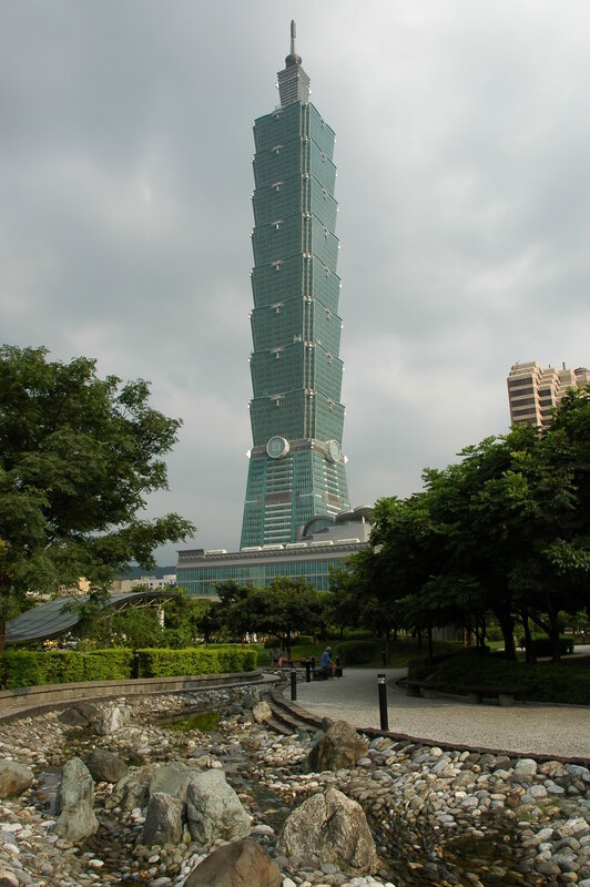 Taipei 101 skyscraper view