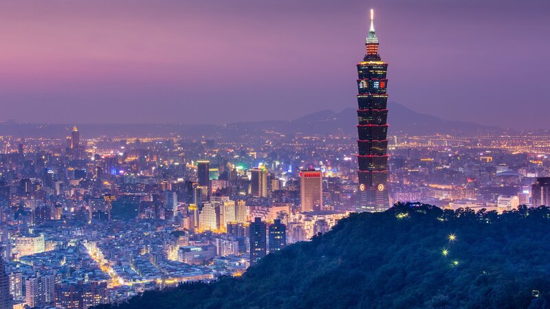 Taipei 101 Tower — Purple
