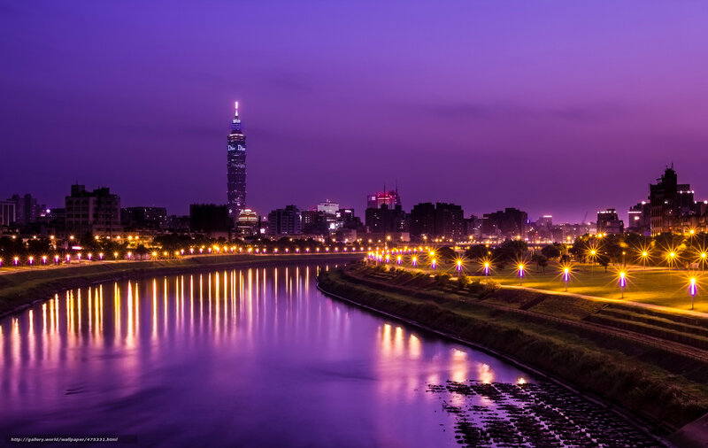 Taipei Skyline at Night