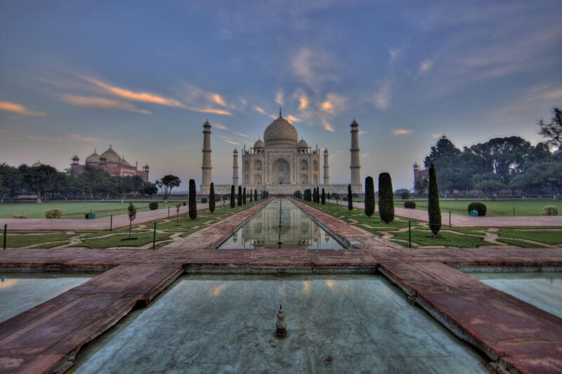Taj Mahal at Dawn — Blue
