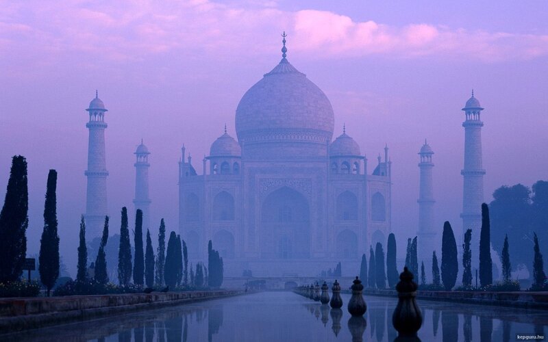 Taj Mahal at Dawn — Purple