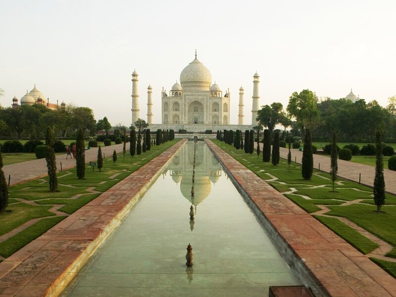 Taj Mahal at sunrise