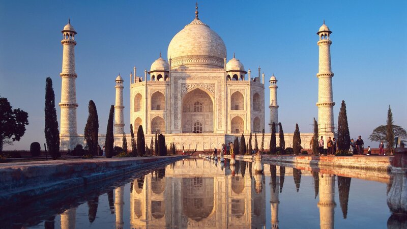 Taj Mahal at sunrise
