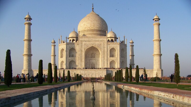 Taj Mahal at sunrise