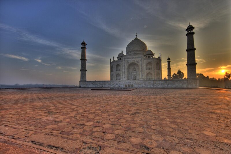 Taj Mahal at sunrise