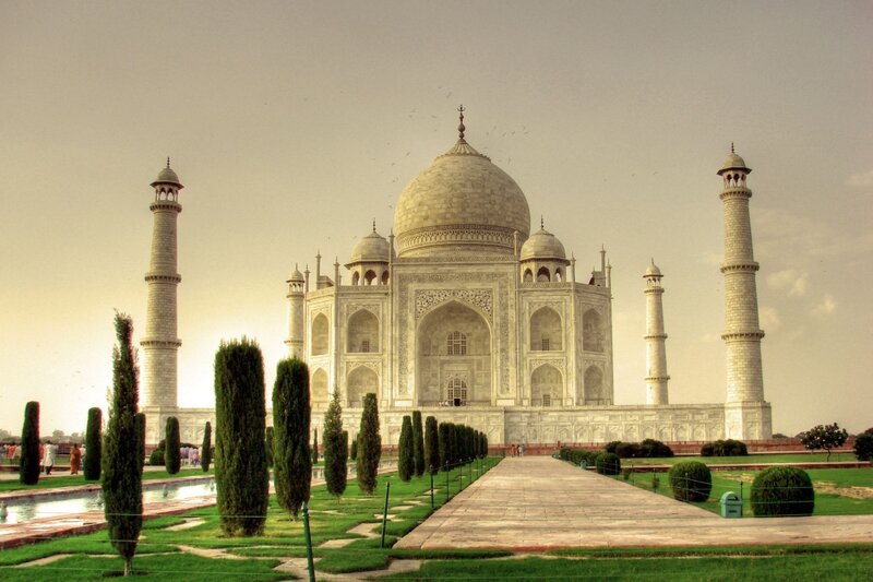 Taj Mahal at sunrise