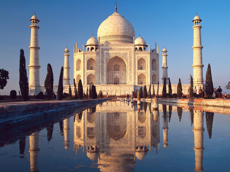 Taj Mahal at sunrise
