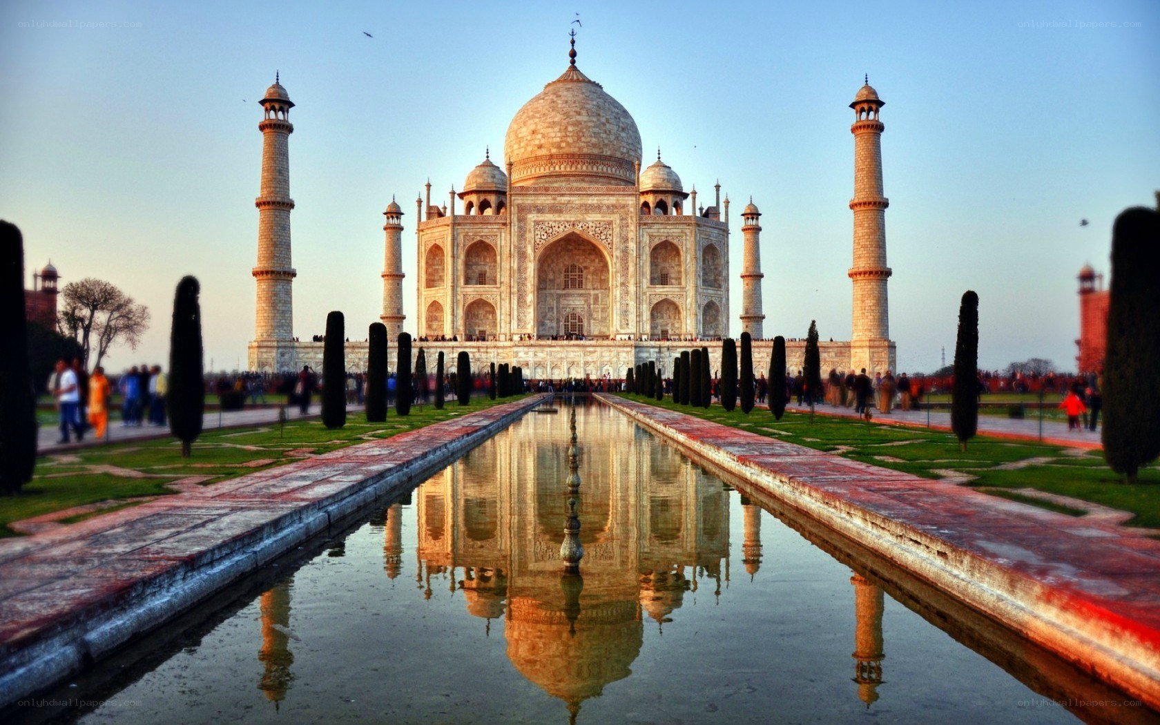 Taj Mahal at sunset