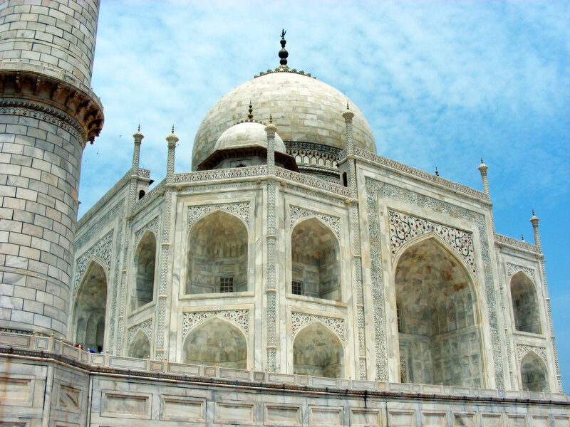 Taj Mahal dome and minaret