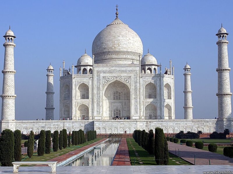 Taj Mahal Mausoleum — White, Serene, Afternoon, Photograph
