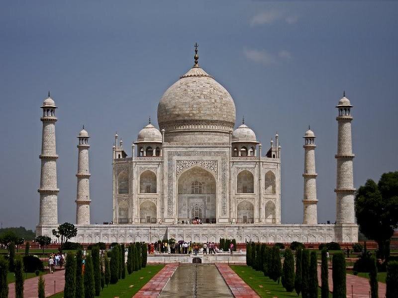 Taj Mahal Mausoleum — White, Serene