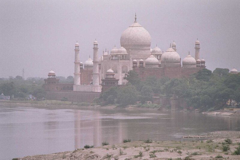 Taj Mahal on a hazy day