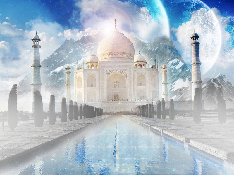 Taj Mahal with Planet