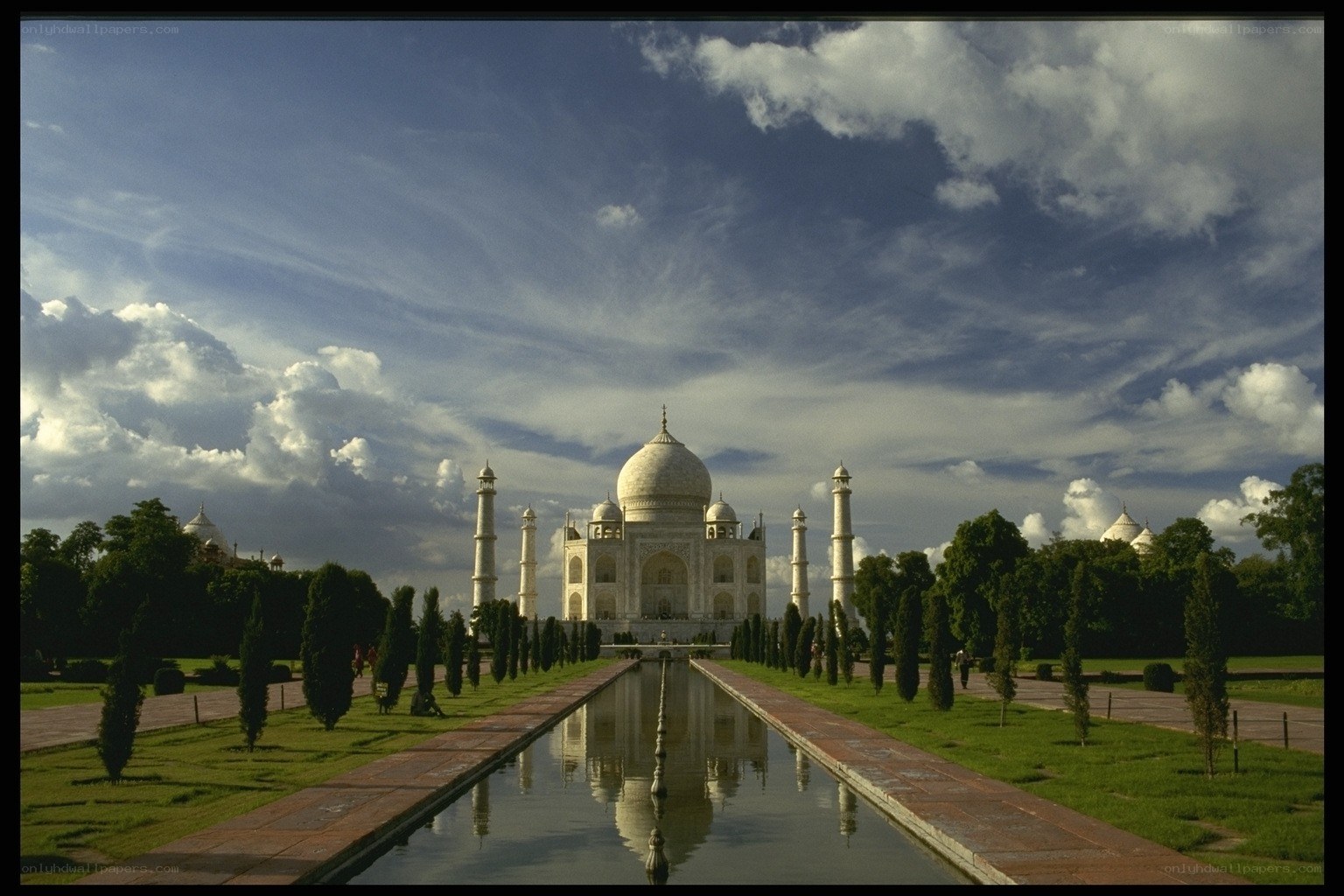 Taj Mahal with reflecting pool