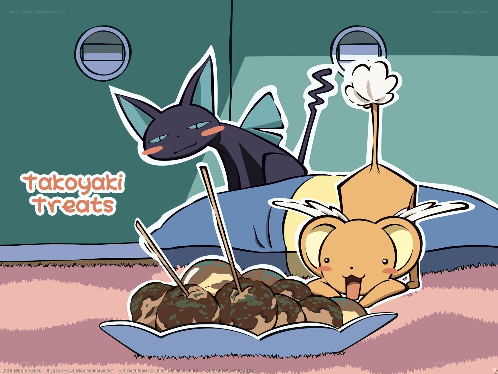 takoyaki treats with characters