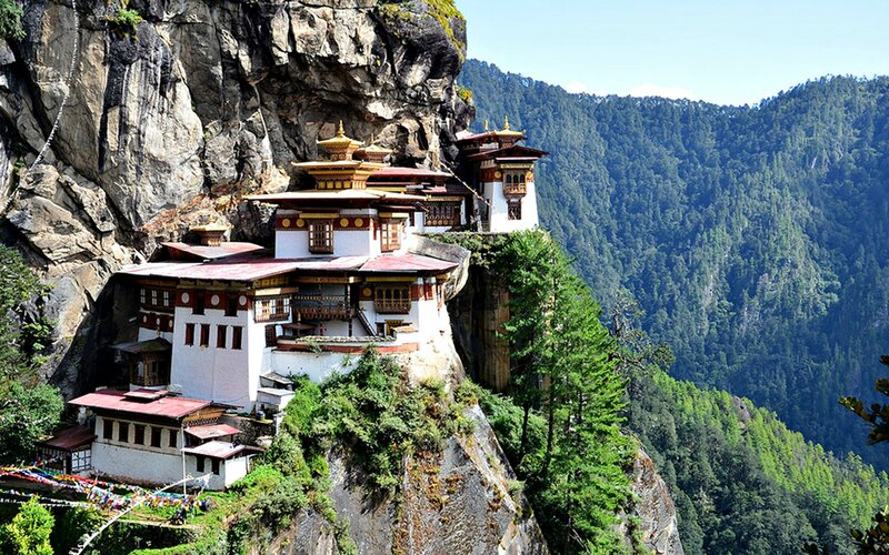 Taktshang Monastery — White, Serene, Afternoon, Photograph