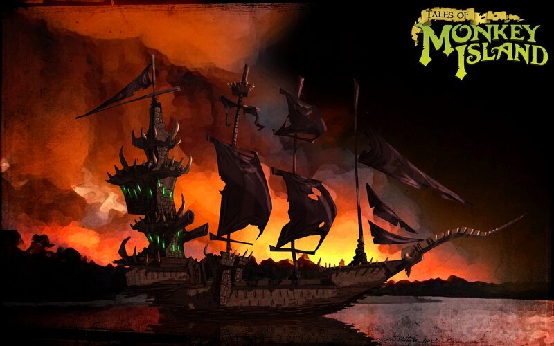Tales of Monkey Island ship