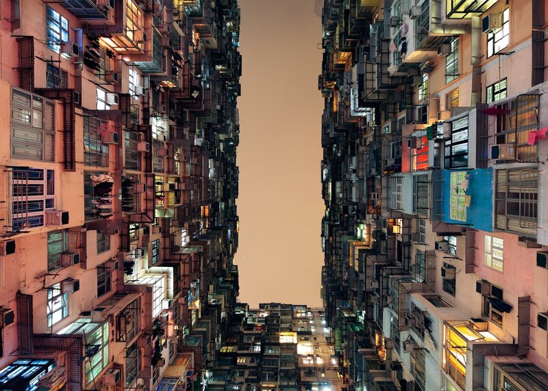 Tall Apartment Buildings — Orange