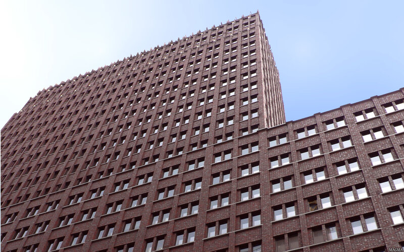 tall brick building
