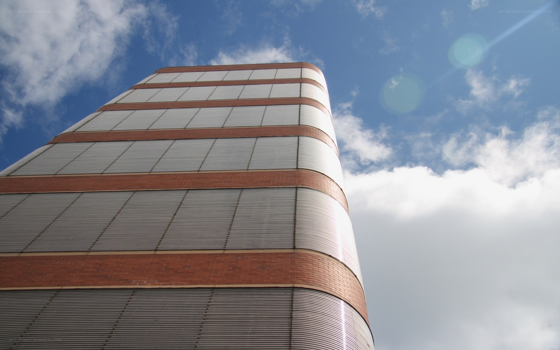 tall building against blue sky