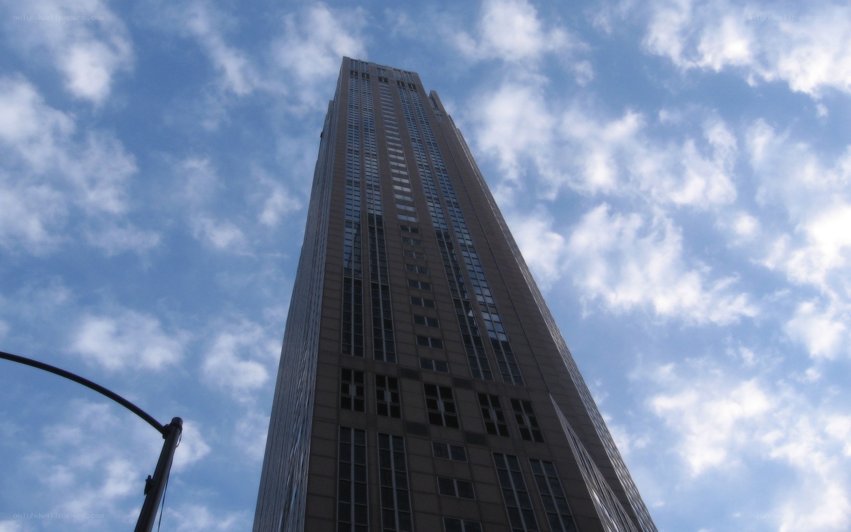 tall building against blue sky