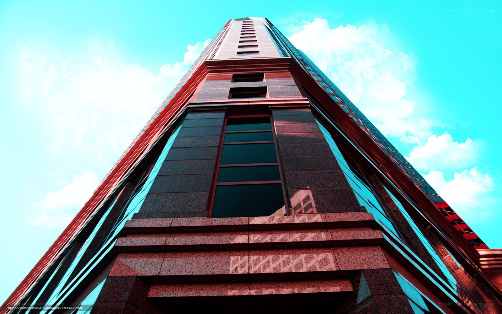tall building against blue sky