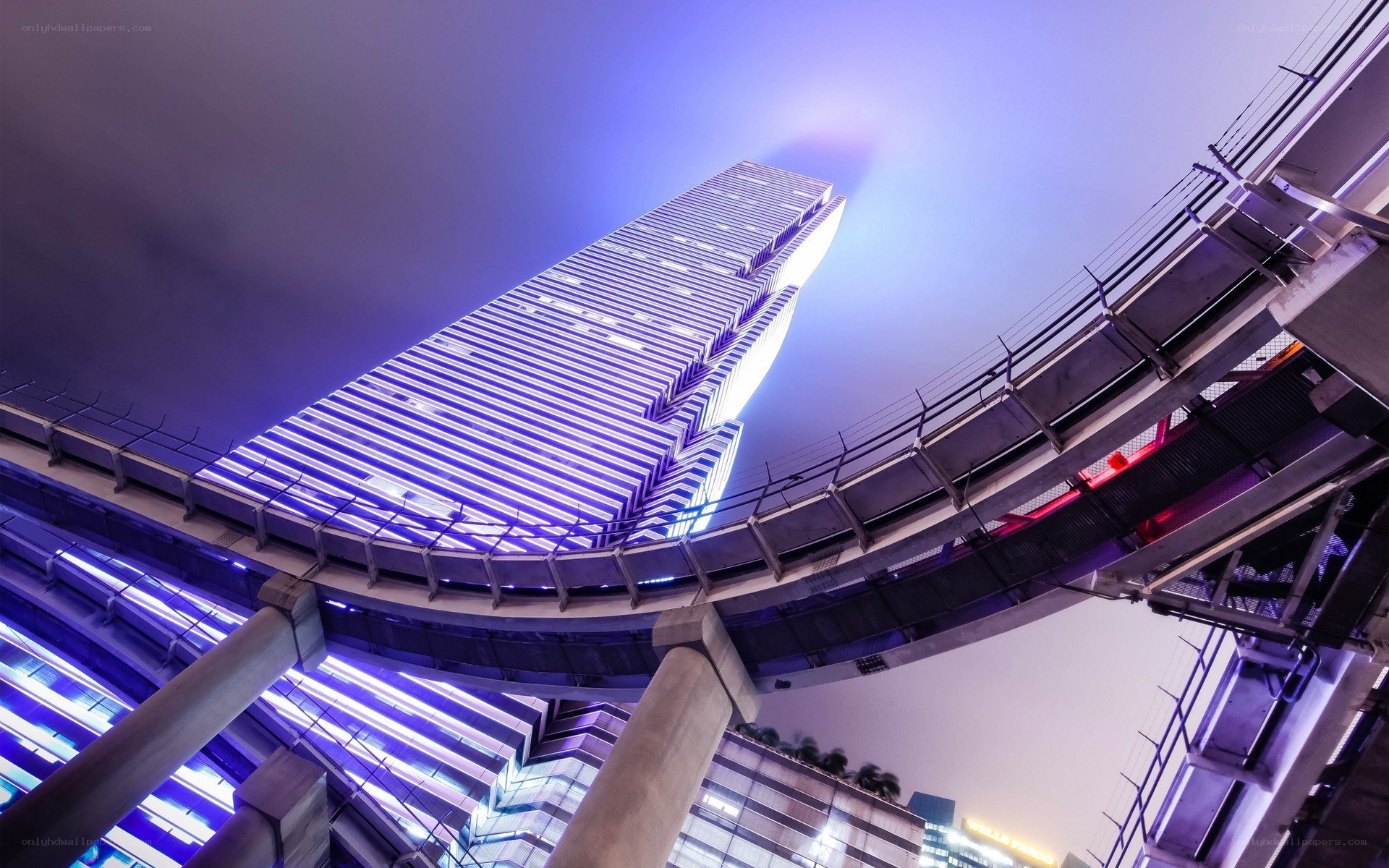 tall building at night