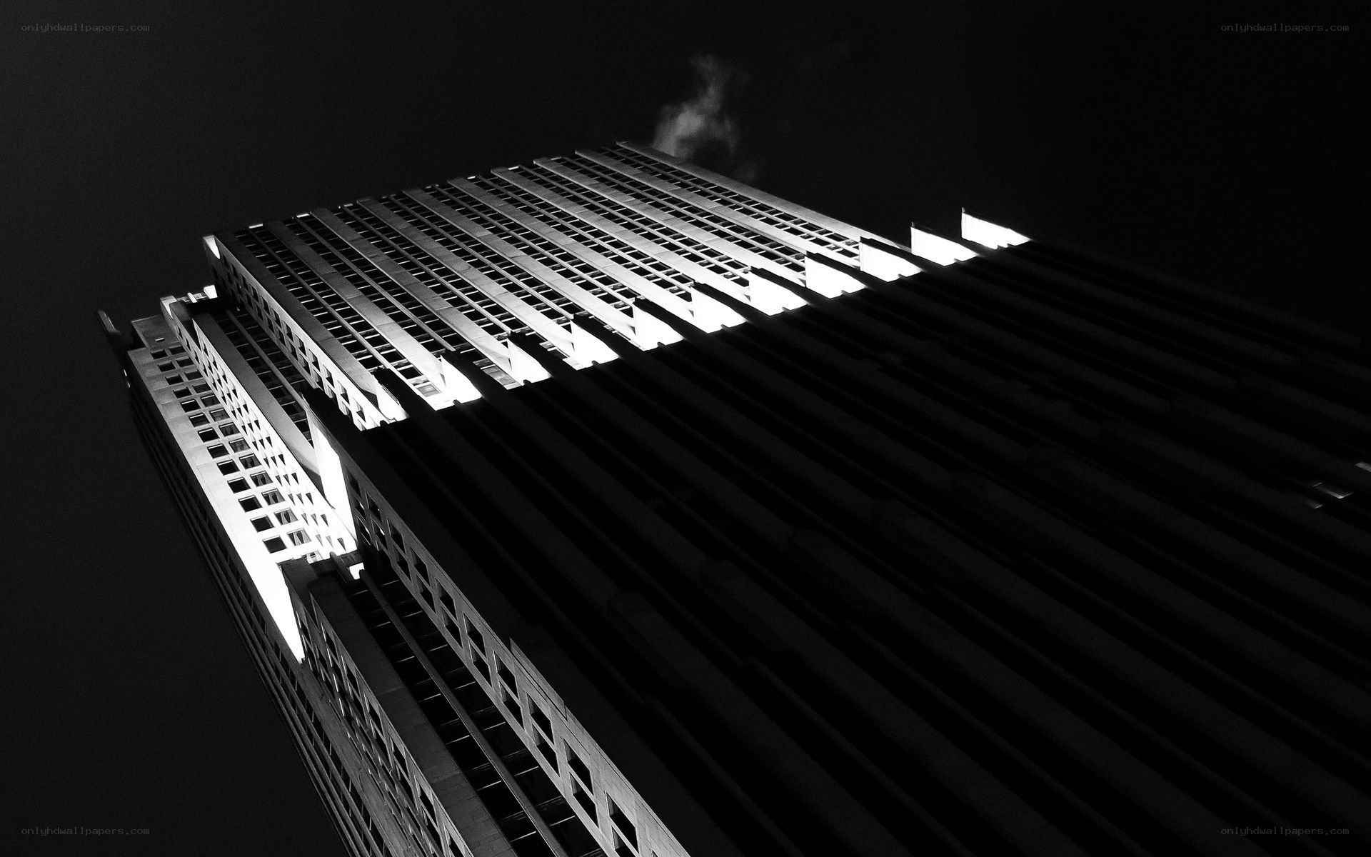 tall building at night