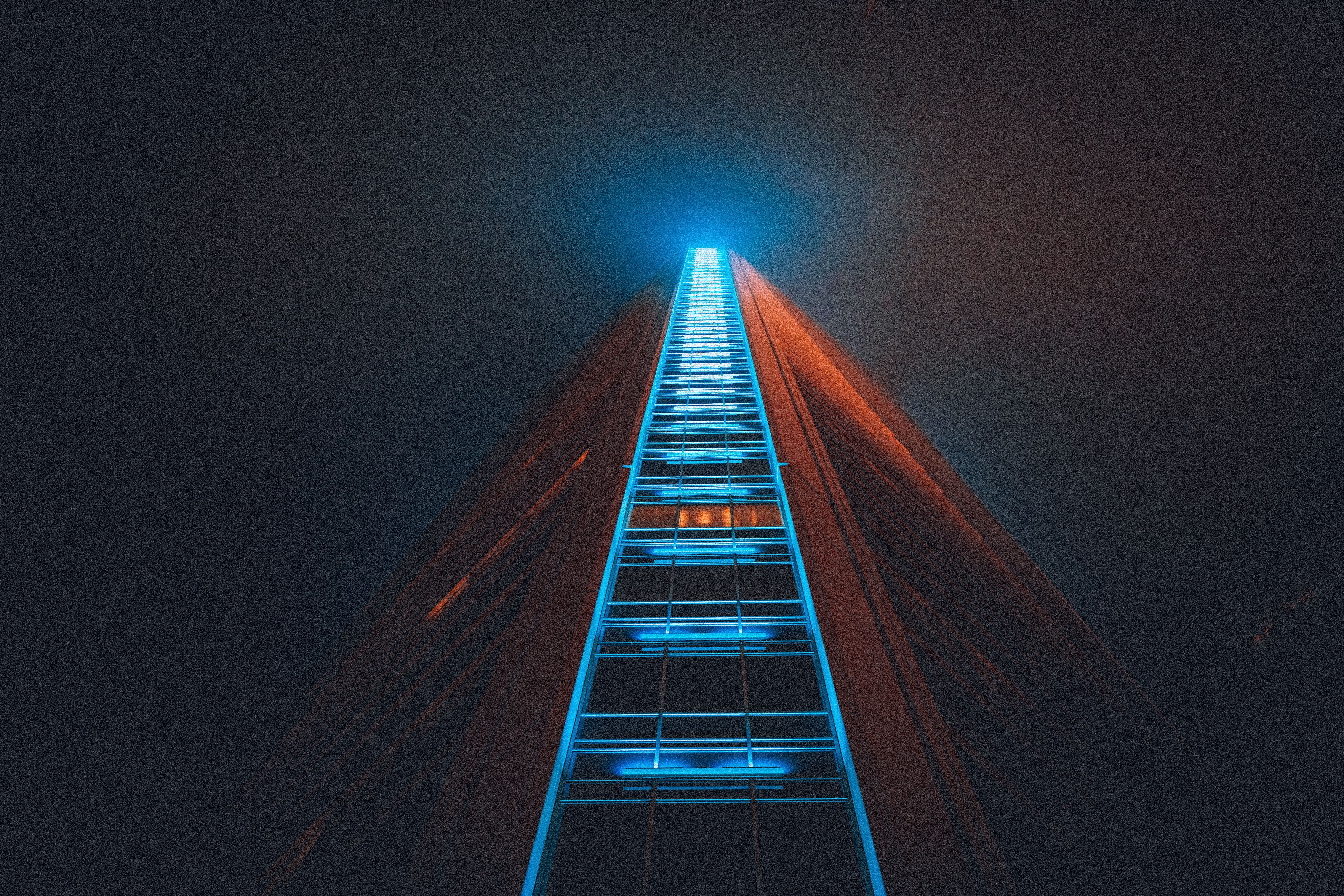 tall building at night
