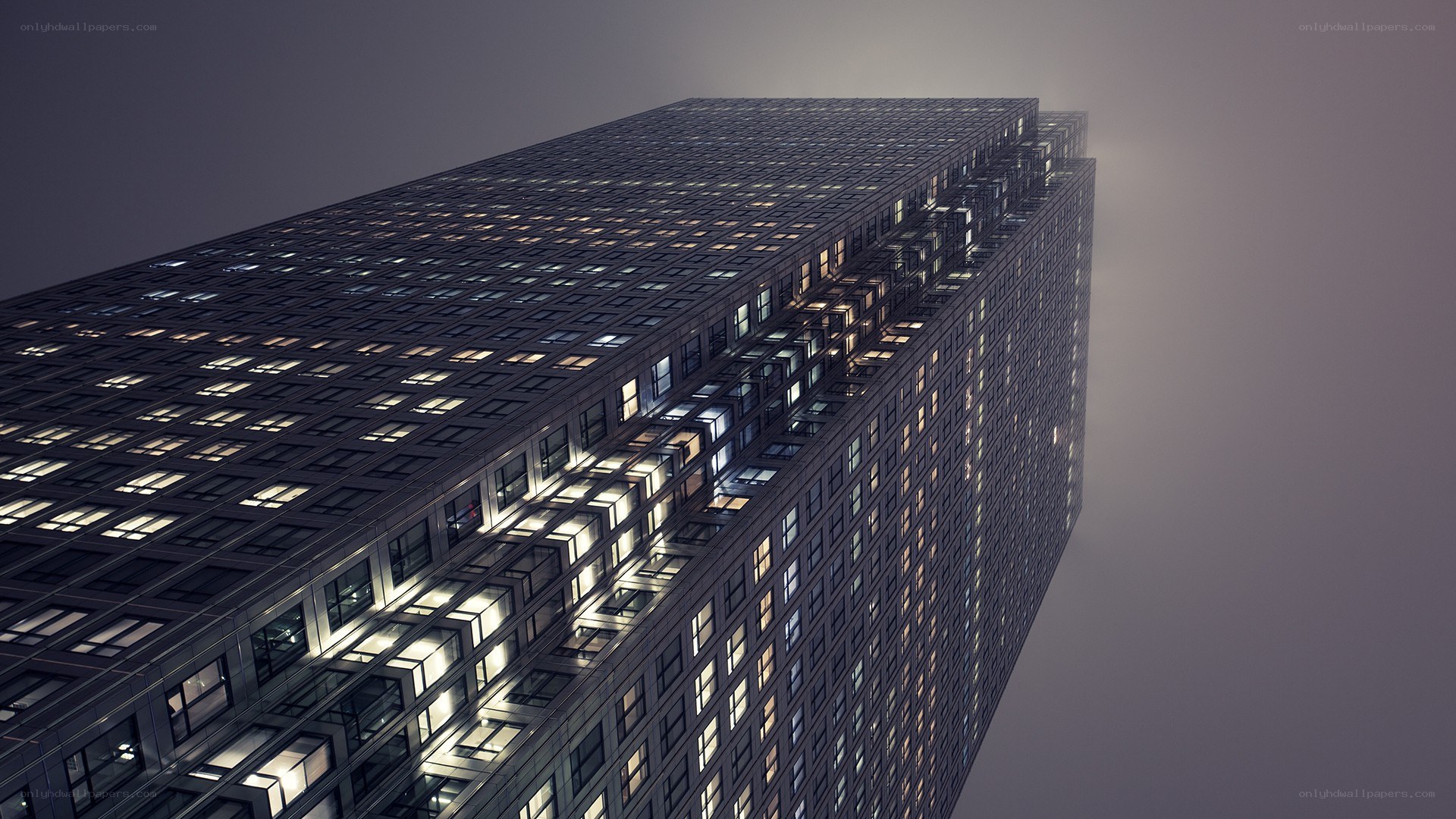 tall building at night