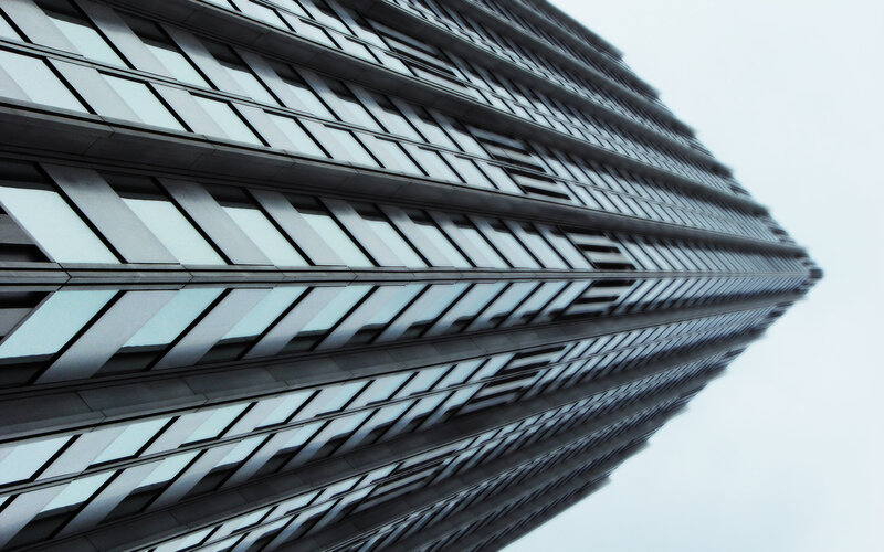Tall Building Facade — Gray