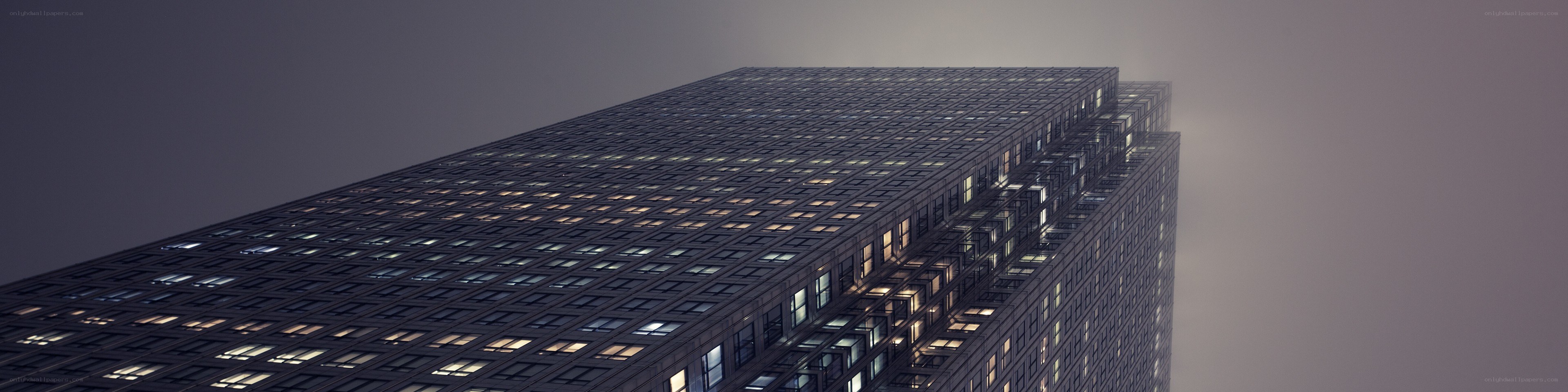 tall building in fog