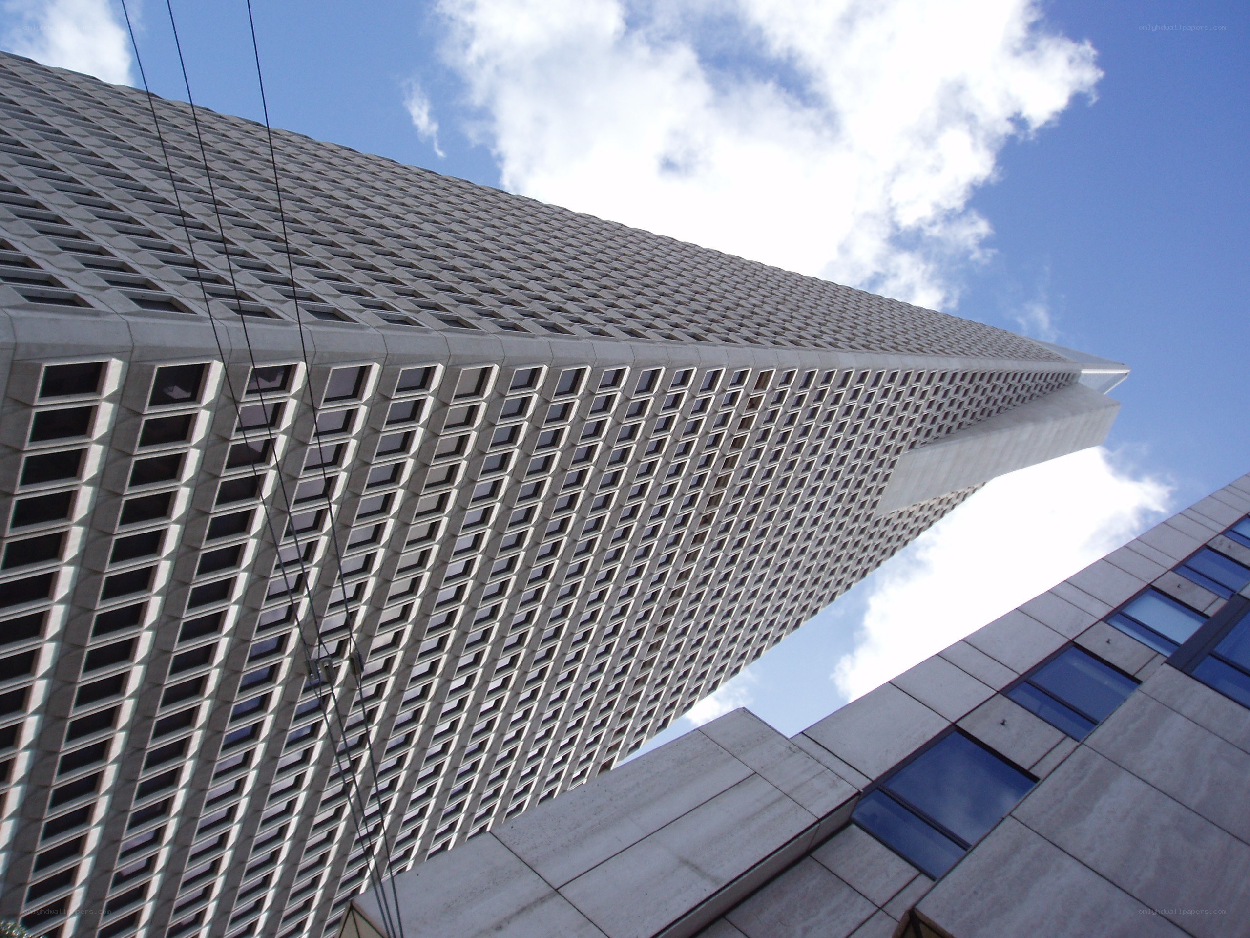 tall building with blue sky