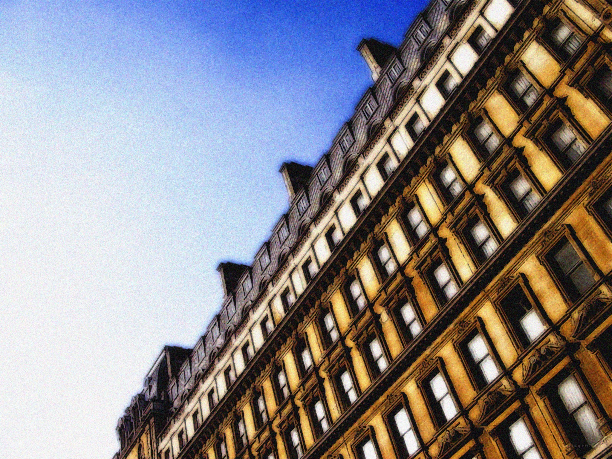 tall building with blue sky